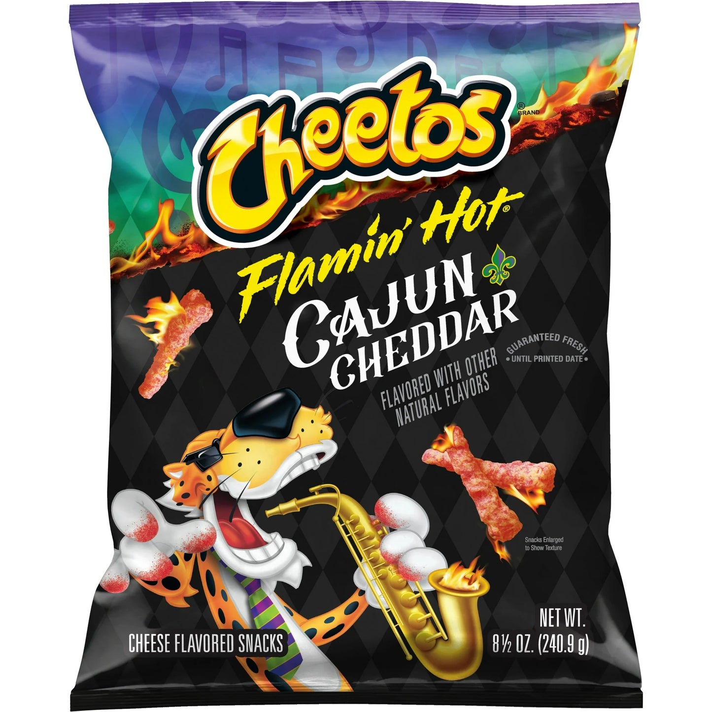 Cheetos Cheese Flamin' Hot Cajun Cheddar Flavored Snacks, 8.5 oz bag