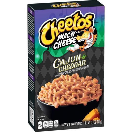 Cheetos Mac'n Cheese, Cheesy Cajun Flavored Pasta Mix