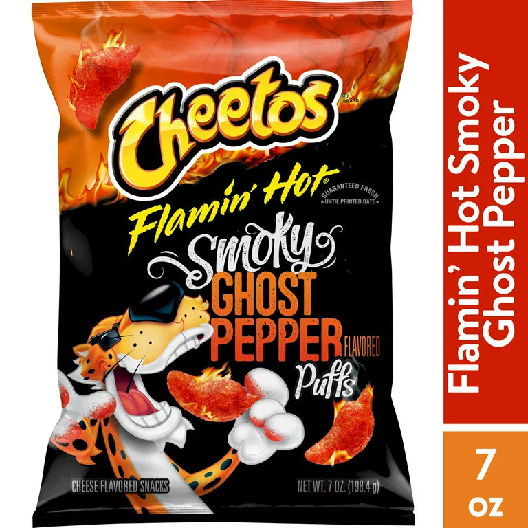 Cheetos Flamin’ Hot Smoky Ghost Pepper Puffs, 7 oz