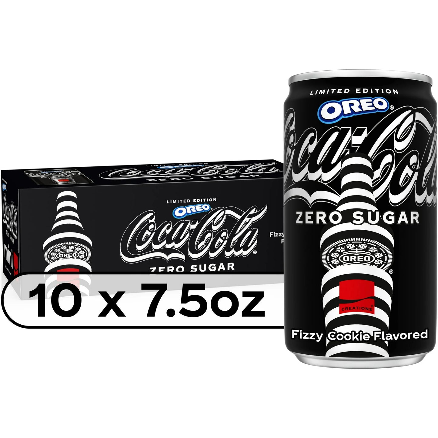 Coca-Cola Zero Sugar OREO Limited Edition Creations - 7.5 oz 10 Pack Mini Cans - ULTRA RARE - Limited Edition