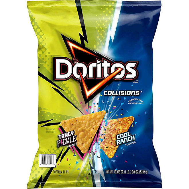 Doritos Collisions Tortilla Chips Cool Ranch and Tangy Pickle (18.375 oz.) LIMITED EDITION
