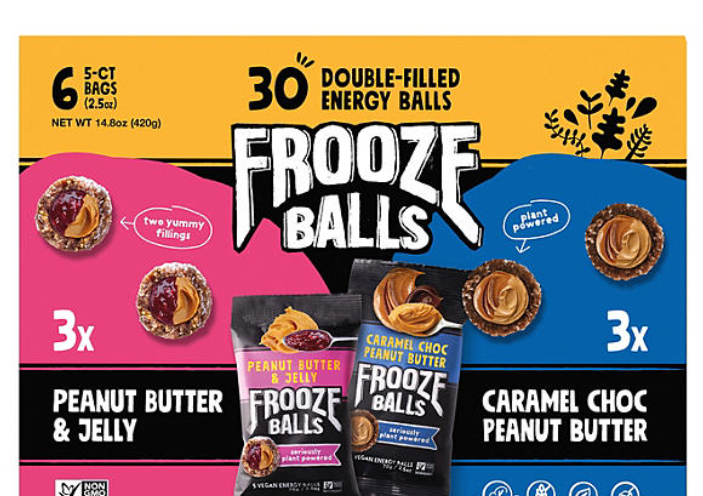 Frooze Balls Plant Based Protein Ball Variety Pack (2.5 oz., 6 pk.) ON SALE LIMITED TIME