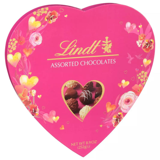 Lindt Valentine's Classic Heart Assorted Chocolates - 8.9oz - Premium