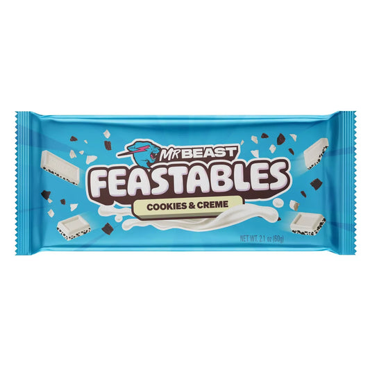 Feastables MrBeast Cookies and Cream Chocolate Bar - LIMITED EDITION - ULTRA RARE - FULL SIZE