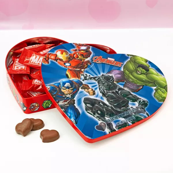 Marvel Avengers Valentine's Milk Chocolate Tin - 3.38oz