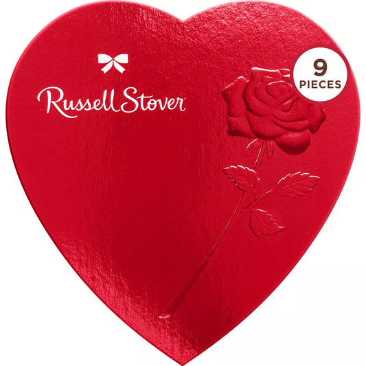Russell Stover Valentine's Assorted Milk & Dark Chocolates Heart - 5.1oz