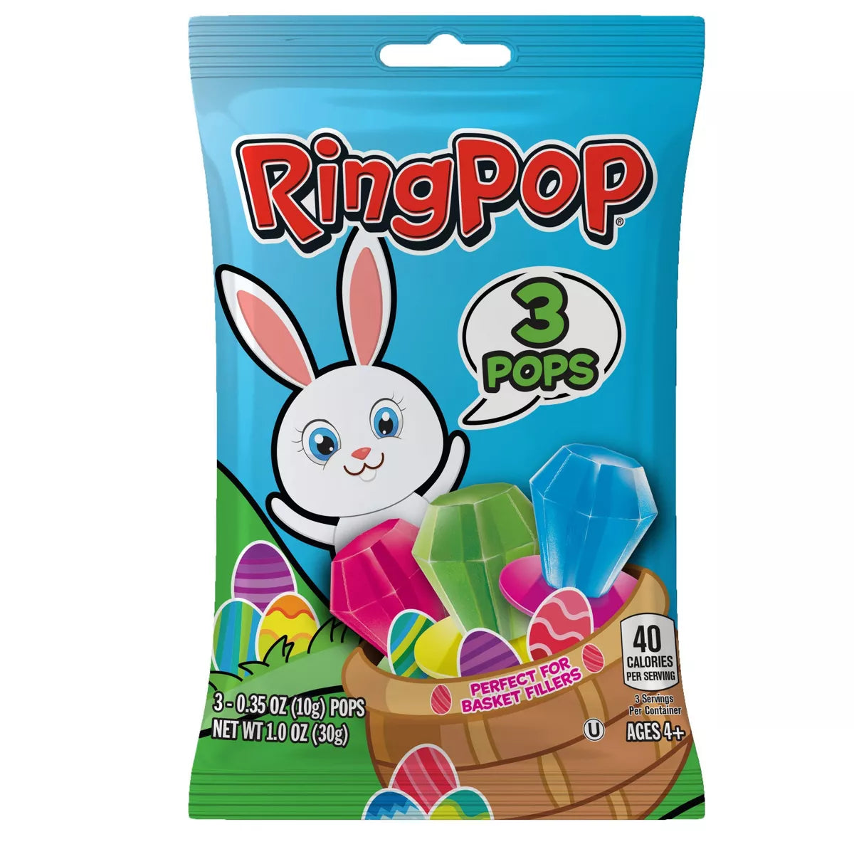 Ring Pop Easter Bag - 3ct/1.05oz