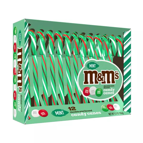 M&M's Candy Canes Chocolate Mint - 5.3oz/12ct