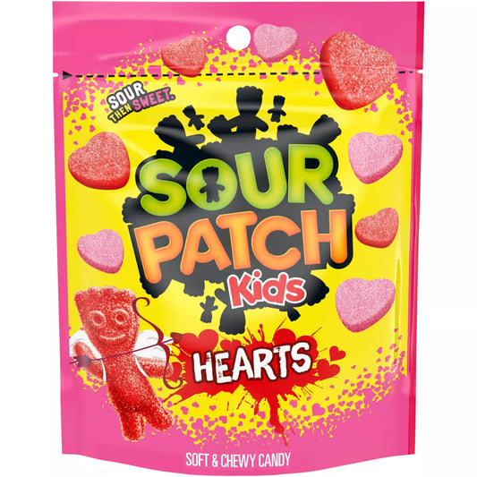 Sour Patch Kids Valentine's Gummy Hearts - 10oz