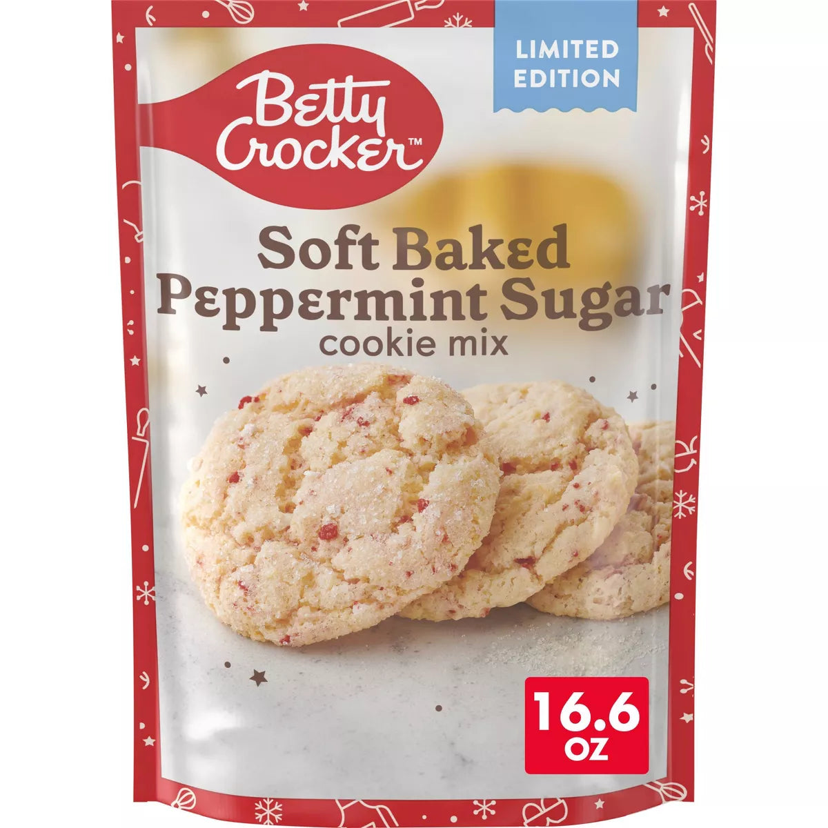 Betty Crocker Peppermint Sugar Cookie Mix - 16.6oz