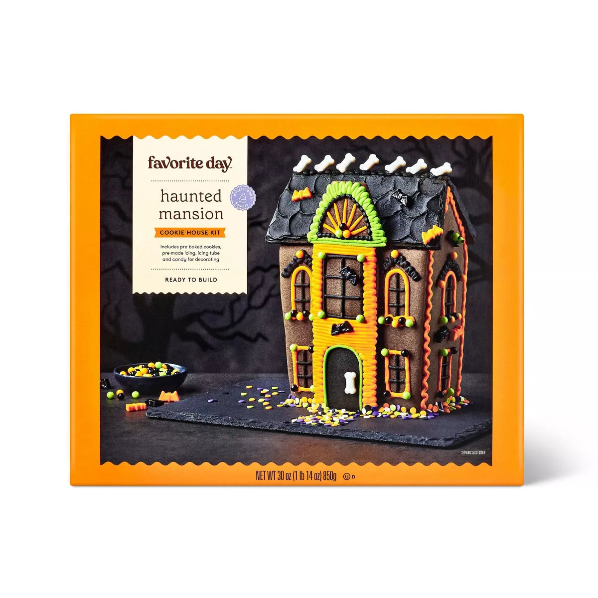 Halloween Haunted Manor Cookie House Kit - 30.2oz