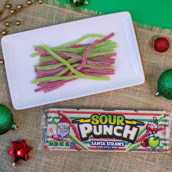 Sour Punch Santa Straws - 3.2oz