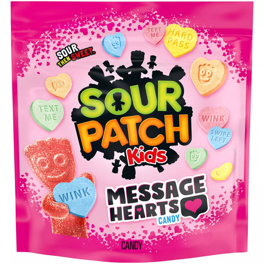 Sour Patch Kids Valentine's Message Hearts - 13.01oz