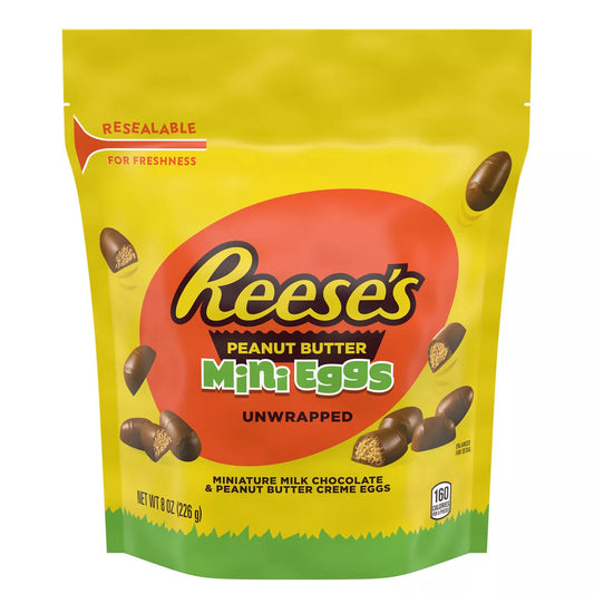 Reese's Peanut Butter Mini Eggs Unwrapped, - 8oz EASTER