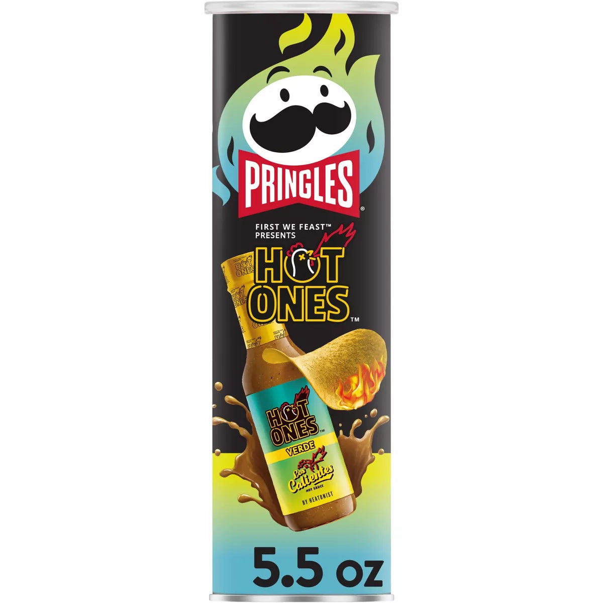 Pringles Hot Ones Verde - 5.5oz