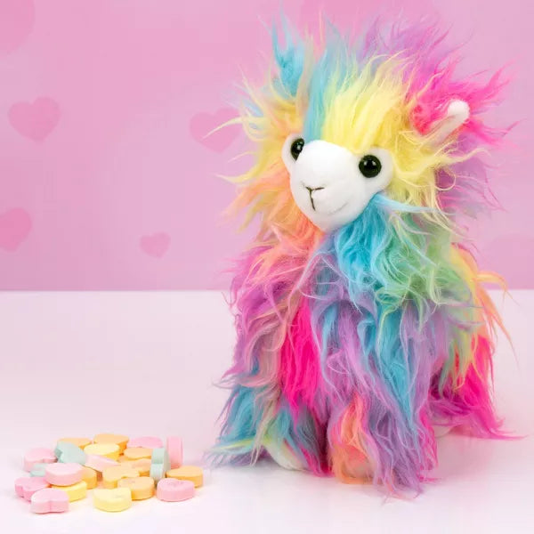 Valentine's Rainbow Llama Plush with Candy - 0.93oz