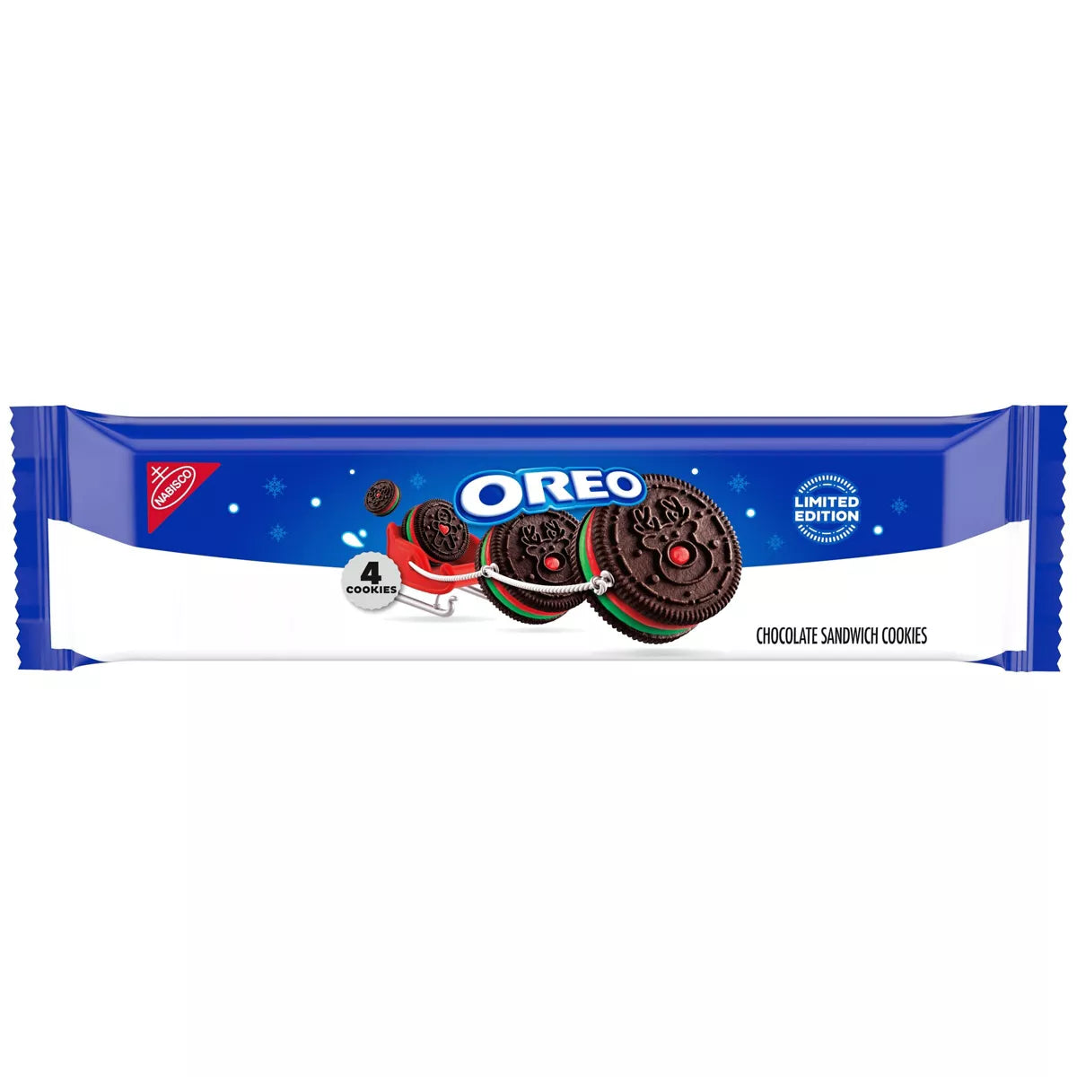 OREO Red and Green Festive Cookies King Size - 2.04oz