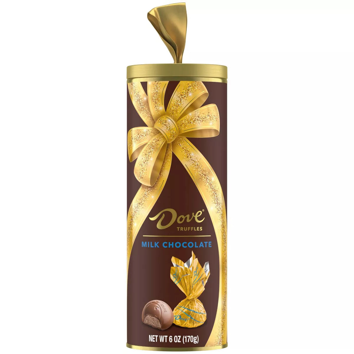 Dove Christmas Milk Chocolate Truffle Tube - 6oz