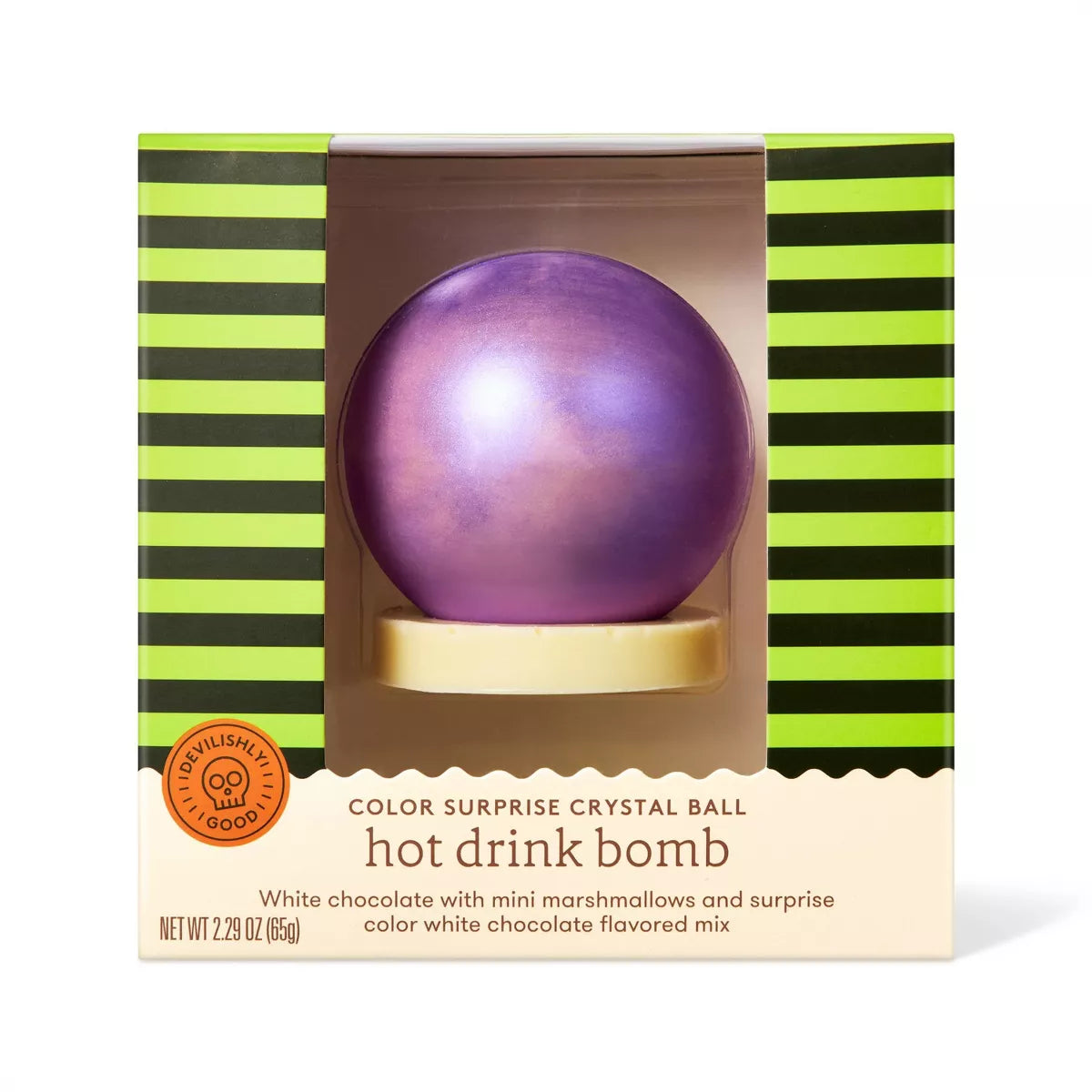 Halloween White Crystal Ball Hot Chocolate Bomb - 2.5oz - Favorite Day™