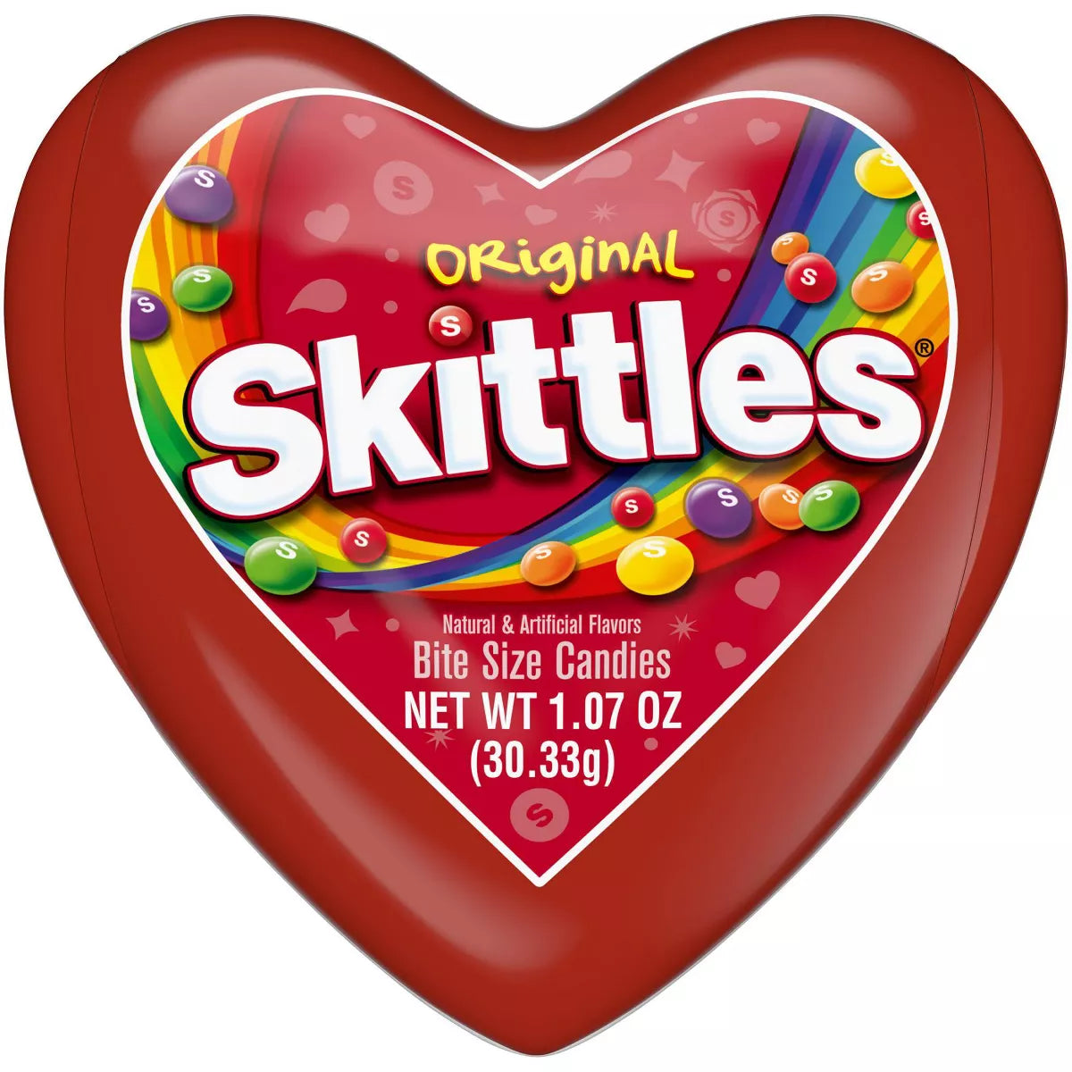 Skittles Valentine's Plastic Heart - 1.07oz