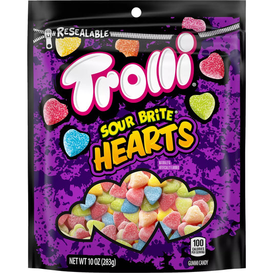 Trolli Valentine's Sour Brite Gummi Hearts - 10oz