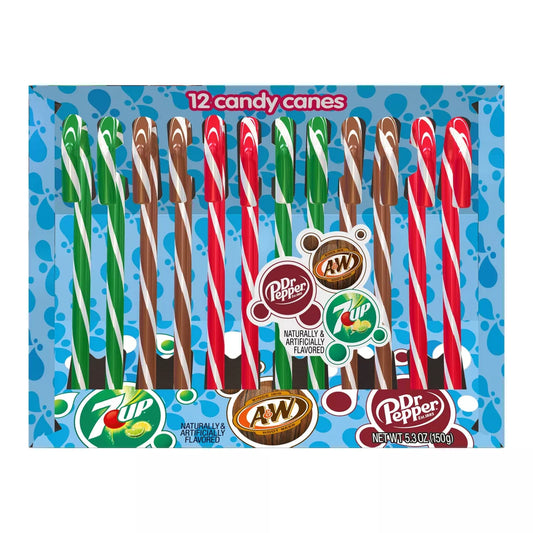 7UP A&W Dr Pepper Holiday Candy Canes