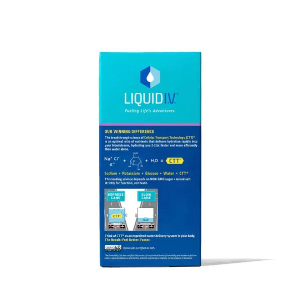 Liquid I.V. Hydration Multiplier Vegan Powder Electrolyte Supplements - Grape - 0.56oz each/10ct