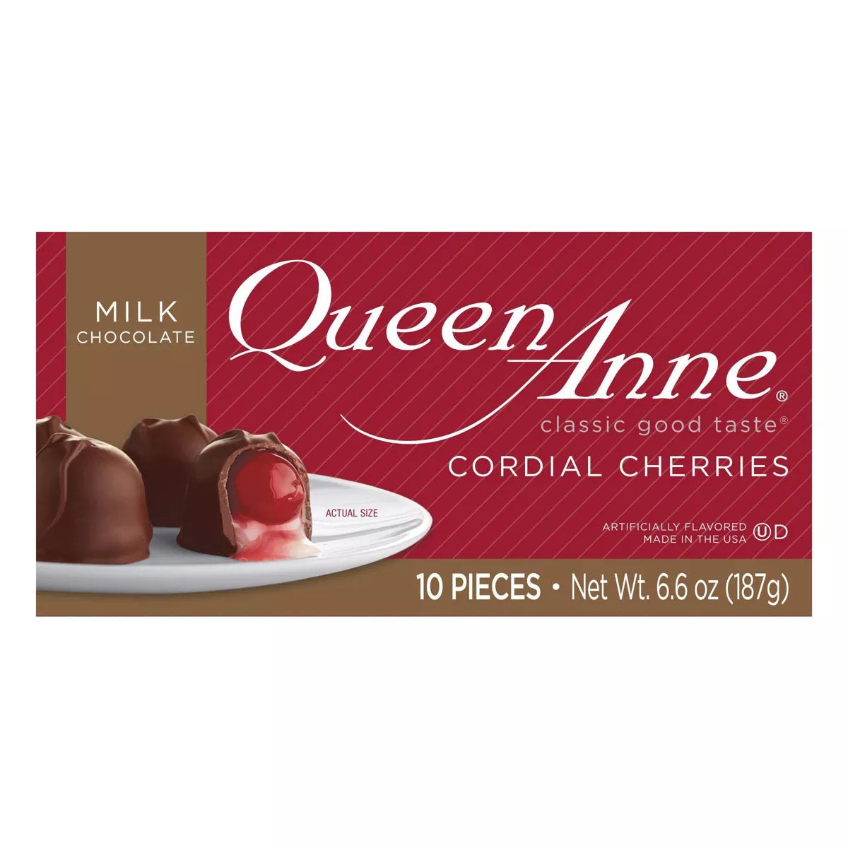 Queen Anne Christmas Milk Chocolate Cordial Cherries - 6.6oz