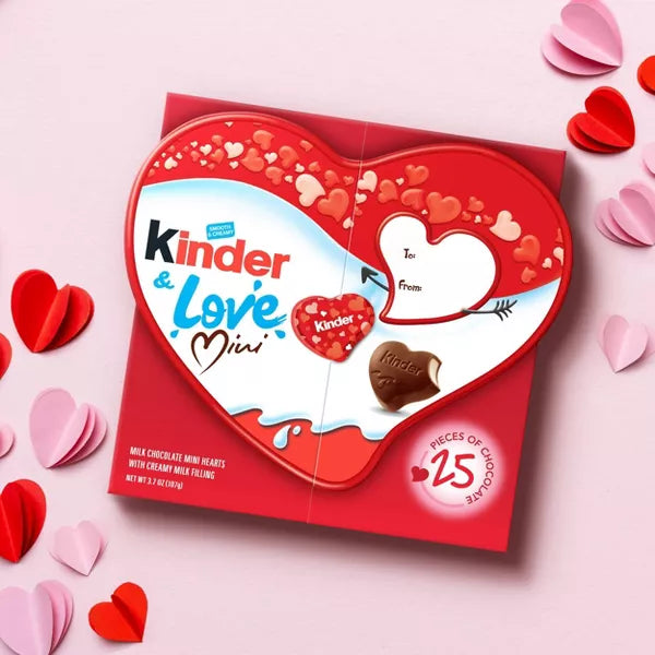 Kinder Valentine's Love Minis Heart Box - 3.7oz
