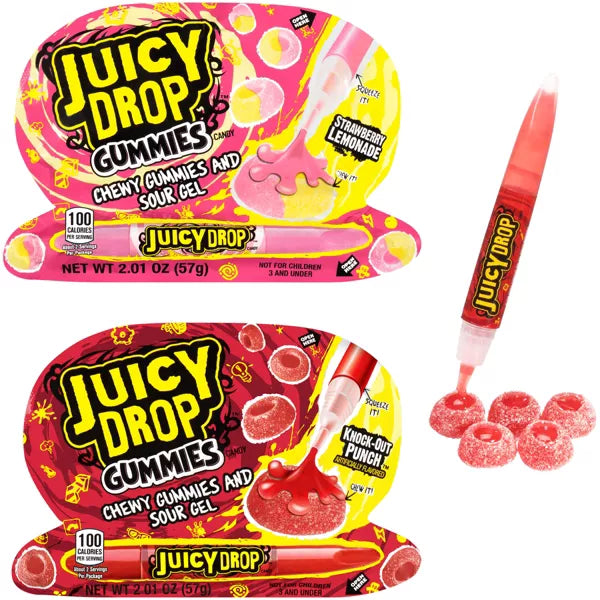 Valentine's Juicy Drop Gummy Heart Box - 4.02oz