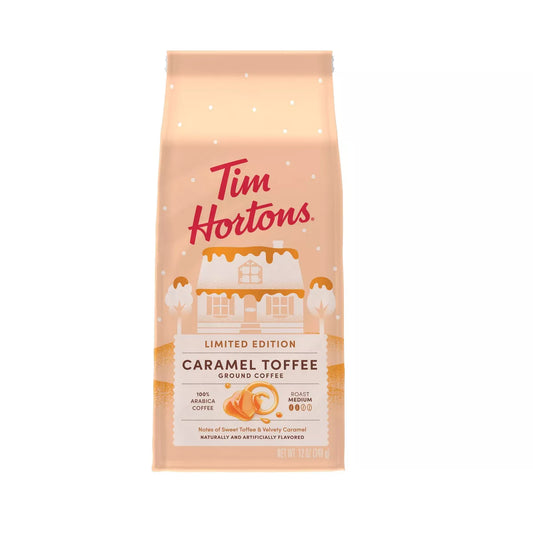 Tim Hortons Caramel Toffee Blend Ground Medium Roast Coffee - 12 oz