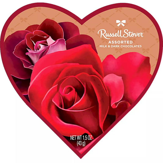 Russell Stover Valentine's Assorted Chocolates Photo Heart - 1.5oz (Packaging May Vary)