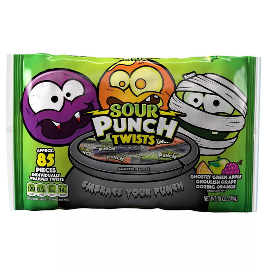 Sour Punch Twists Halloween Bag - 18oz