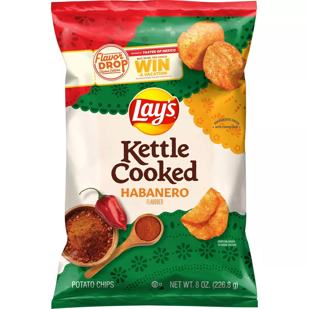 XL Lay's Kettle Cooked Habanero - 8oz