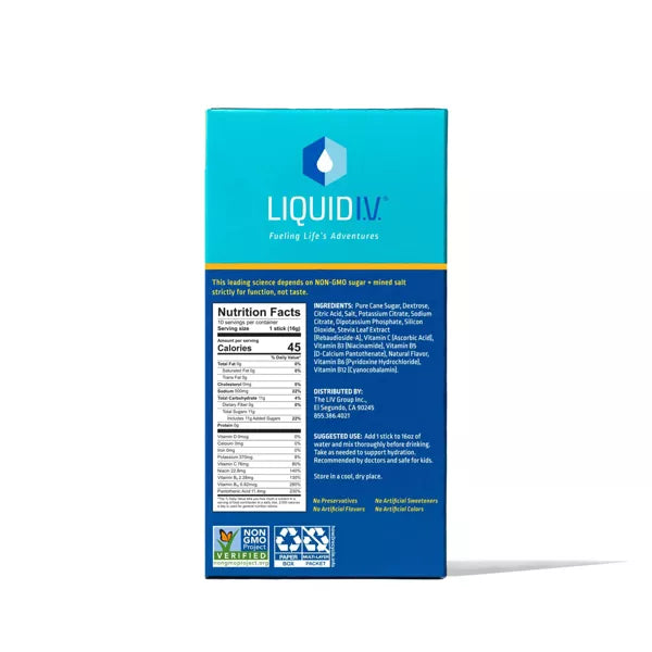 Liquid I.V. Hydration Vegan Multiplier Dietary Supplement - Golden Cherry - 0.56oz/10ct