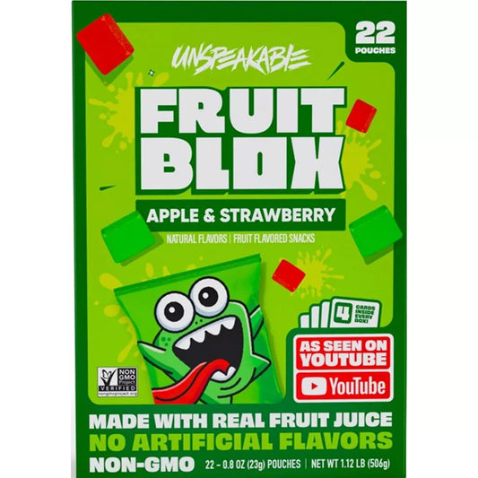 FruitBlox Unspeakable Apple & Strawberry Fruit Snacks - 17.92oz