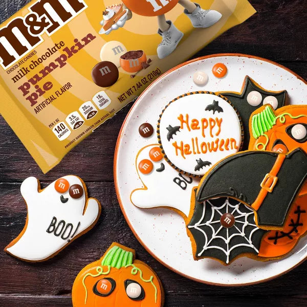 M&M's Halloween Milk Chocolate Pumpkin Pie Candy - 7.44oz