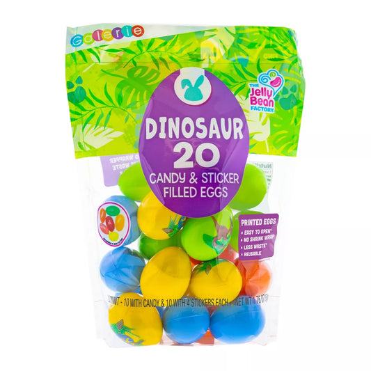 Galerie Easter Printed Dino Attack Egg Bag with Jelly Beans - 1.76oz/20ct