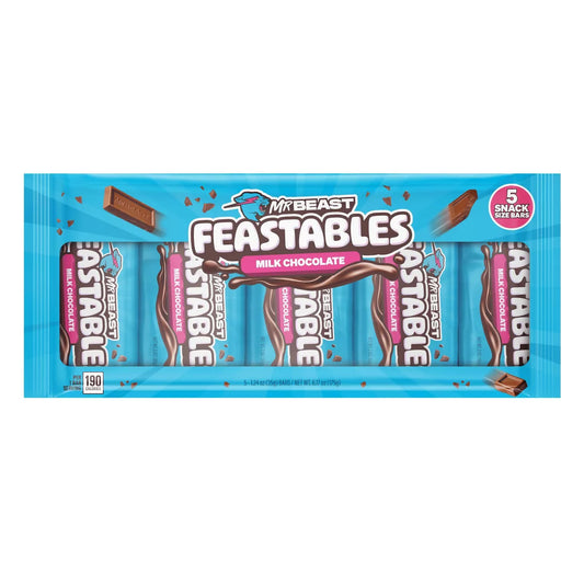 MrBeast Feastables Multipack Milk Chocolate - 5 Bars