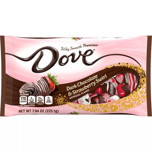 Dove Valentine's Dark Chocolate & Strawberry Swirl - 7.94oz