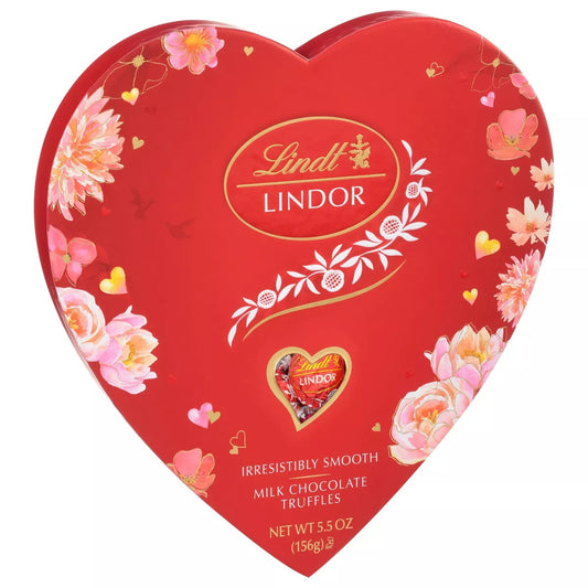 Lindt Lindor Valentine's Milk Chocolate Truffles Heart - 5.5oz