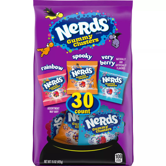 Nerds Halloween Gummy Clusters Variety Mix - 15oz/30ct