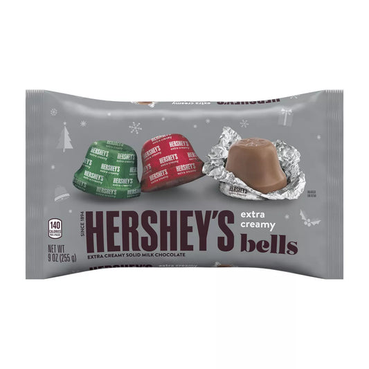 Hershey's Christmas Milk Chocolate Bells Candy Bag - 9oz