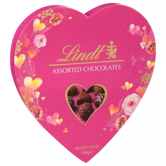 Lindt Valentine's Assorted Chocolates Heart - 5.8oz