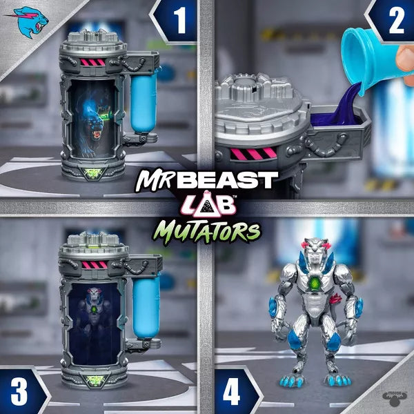 MrBeast Lab Mutators Metallic Panther Action Figure