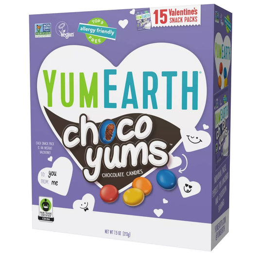Yum Earth Valentine's Choco Yums - 7.5oz