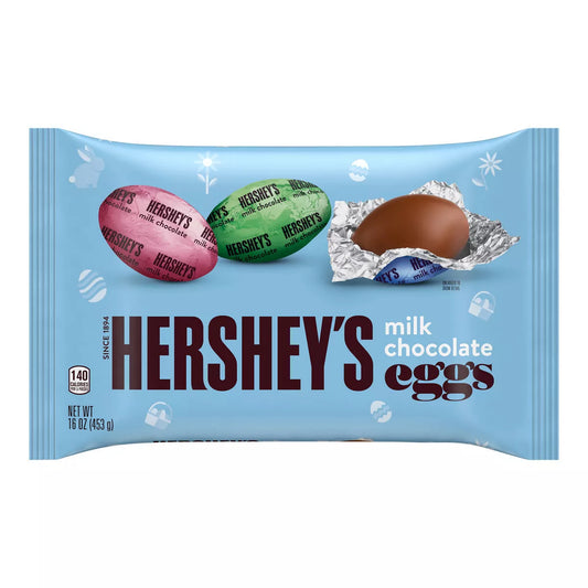 Hershey's Milk Chocolate Eggs Easter Candy - 16oz