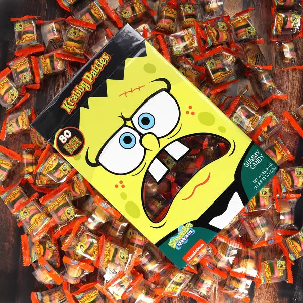 Krabby Patties Halloween Gummy Cany Box - 25.4oz