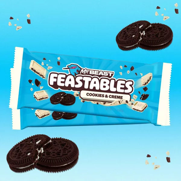 Feastables MrBeast Cookies and Cream Chocolate Bar - LIMITED EDITION - ULTRA RARE - FULL SIZE