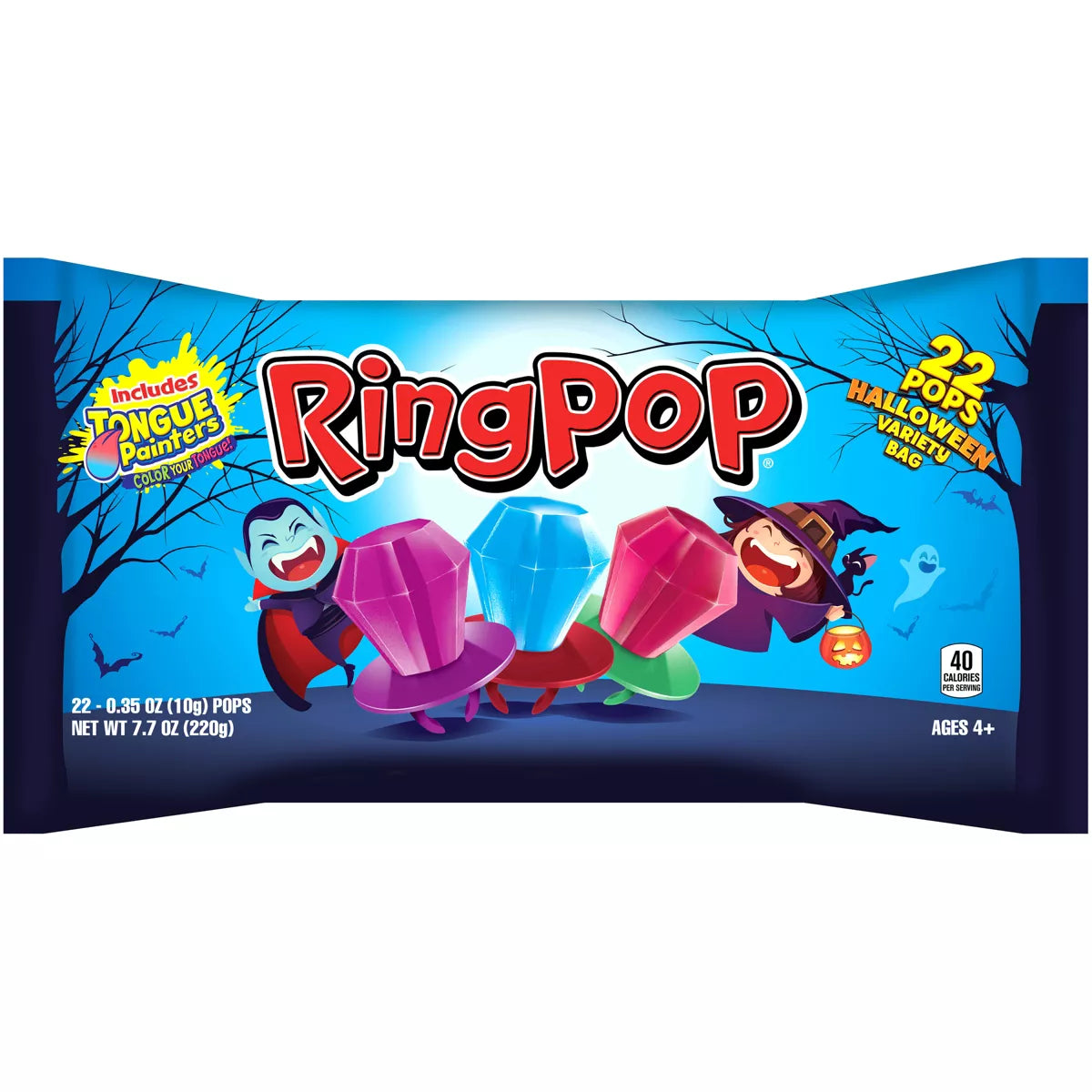 Ring Pop Halloween Lollipops - 7.7oz/22ct